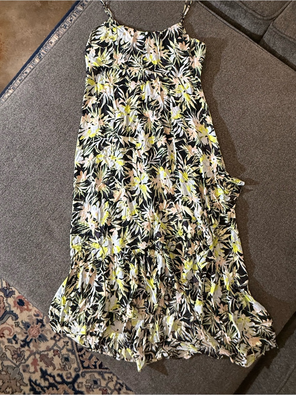 Volcom Floral Spaghetti-Strap Maxi Dress